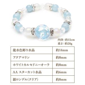 【開運お守り】 青龍 アクアマリン 五爪皇帝龍...の詳細画像3