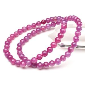 ロイヤルクラス S級 宝石質 ルビー 紅玉 ブレスレット 8mm-8.5mm×24珠