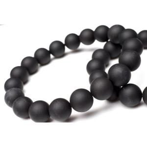 希少 フロスト加工 シュンガイト 10.5mm...の詳細画像3