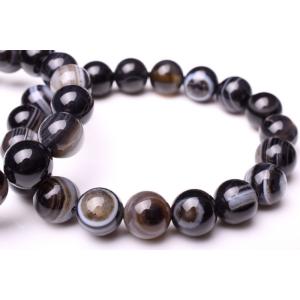 メテオライト(アルタイ隕石)10mm　ゴールドコーティング ブレスレット男女兼用 お買い得！ メテオライト(アルタイ隕石) 10mm ゴールド