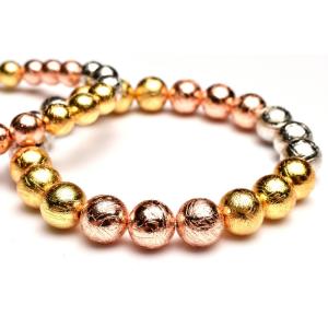 宇宙からの贈り物 アルタイ隕石(メテオライト)　10mm　ミックス ブレスレット 宇宙からの贈り物 アルタイ隕石(メテオライト) 10mm ミックス