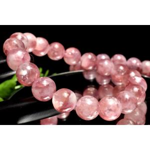 1点物】ライモナイト入り ホワイトファントムクォーツ 14-14.5mm