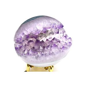 1点物】クリアな風景美 ガーデンクォーツ 31.5mm 丸玉(台座付き