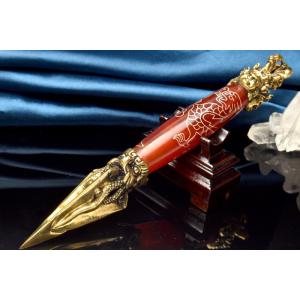 チベット 密教 法具 鉄製　五鈷杵 Amazon | 【 福縁閣 】鉄隕石 チベット密教法具 五鈷杵 ドルジェ