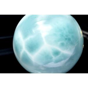 超極上品！！SA級 ラリマー 14.5mm 高級 粒売り (貫通穴) ビーズ 1個