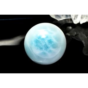 超極上品！！SA級 ラリマー 14.5mm 高級 粒売り (貫通穴) ビーズ 1個