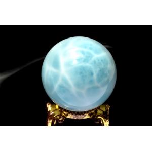 超極上品！！SA級 ラリマー 14.5mm 高級 粒売り (貫通穴) ビーズ 1個 