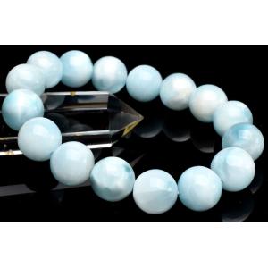 超極上品！！SA級 ラリマー 14.5mm 高級 粒売り (貫通穴) ビーズ 1個