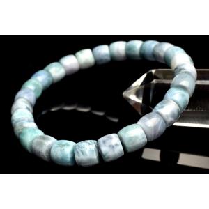 1点物】希少◇スモーキー パープルリビアングラス 8.5mm ブレスレット