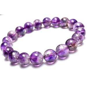 【１点物】ファントム入り◇高発色 スーパーセブンアメジスト(エレスチャルアメジスト)　9.5mm　ブ...