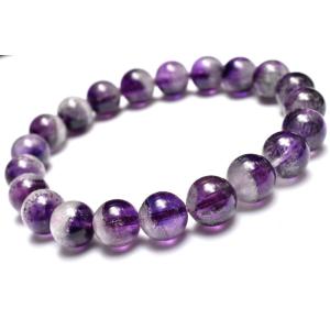 【１点物】ファントム入り◇高発色 スーパーセブンアメジスト(エレスチャルアメジスト)　9mm　ブレス...