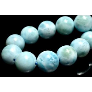 1点物】やわらかに広がる優しい水色 ラリマー 9.5-10mm ブレスレット