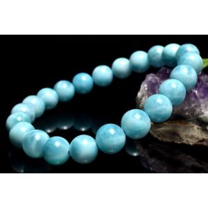 超極上品！！SA級 ラリマー 14.5mm 高級 粒売り (貫通穴) ビーズ 1個