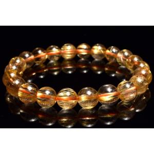 1点物】AAAA☆透明迫力金針 ゴールドルチルクォーツ 8.5mm