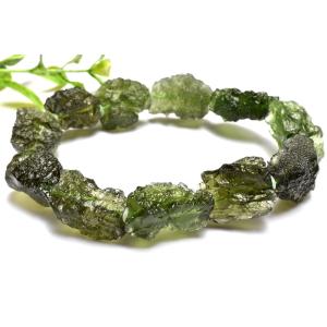 1点物】極上SA級☆入手困難 モルダバイト 4.5-6.5x9mm バングル