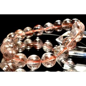 【１点物】高透明 ブロンズルチルクォーツ　11mm　ブレスレット _MC5747