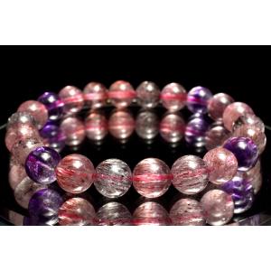 1点物】AAA希少◇人気アイテム パープルラリマー 10.5mm ブレスレット