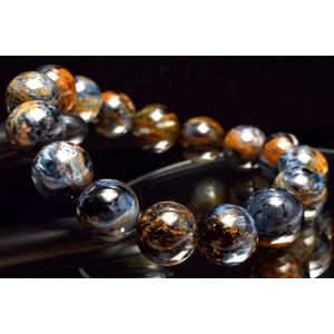 1点物】シリカたっぷり ピーターサイトシリカ 13-14mm ブレスレット