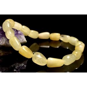1点物】希少◇輝く発色 ダンビュライト 10.5-12x6.5-7mm ブレスレット