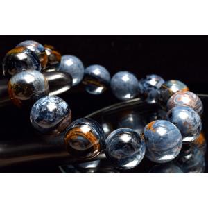 1点物】シリカたっぷり ピーターサイトシリカ 13-14mm ブレスレット