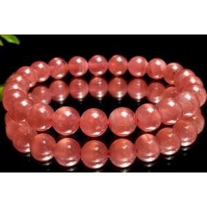 1点物】幻想的な模様 フェザーインフローライト 11mm ブレスレット