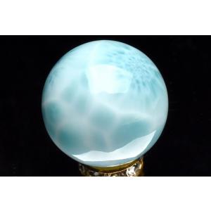 1点物】高品質◇三大ヒーリング ラリマー 19mm 丸玉(台座付き