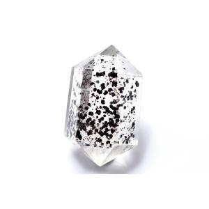 【１点物】希少カラー ブラックスーパーセブン(ブラックレピドクロサイト)　31x20mm　両剣ポイン...