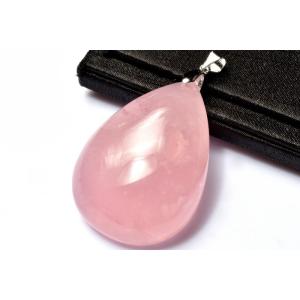 1点物】Silver925◇ぷっくり透明 リビアングラス 20x21mm ハート