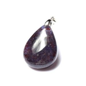 1点物】AAAA☆ブラッドショット アイオライトサンストーン 26x18mm