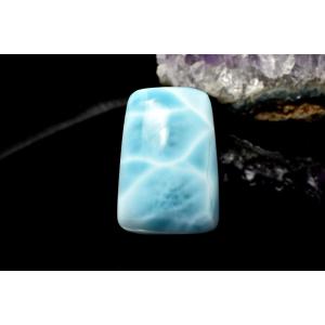 超極上品！！SA級 ラリマー 14.5mm 高級 粒売り (貫通穴) ビーズ 1個