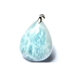 超極上品！！SA級 ラリマー 14.5mm 高級 粒売り (貫通穴) ビーズ 1個