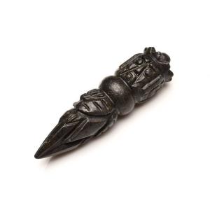 チベット 密教 法具 鉄製　五鈷杵 Amazon | 【 福縁閣 】鉄隕石 チベット密教法具 五鈷杵 ドルジェ