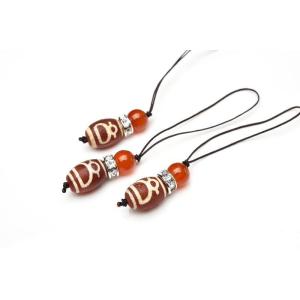 カーネリアン 財神天珠 11-12x8-9(丸...の詳細画像1