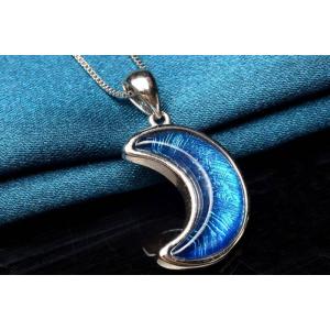 Silver925 ギベオン(メテオライト隕石) 15x11mm パープル ペンダント