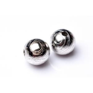 アルタイ隕石(メテオライト) 16mm 丸玉(貫通穴) シルバーコーティング