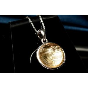 スウェーデン産Silver925◇ ギベオン(メテオライト隕石) 18mm シルバー