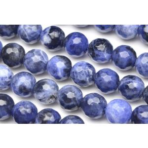 ソーダライト（128面カット） 6mm １連（約38cm）_R1784-6