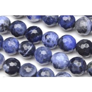 ソーダライト（128面カット） 8mm １連（約38cm）_R1784-8