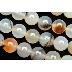 サードアゲート（ブラウン）」 8mm 1連（約38cm）_R1134 ☆5000円以上