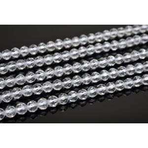 水晶　3mm　64面カット １連（約38cm）_R350-3