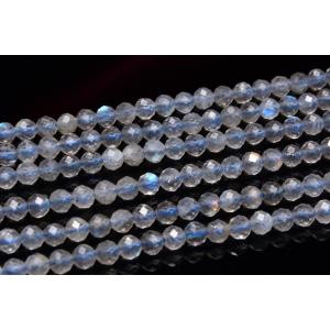 ラブラドライト 32面カット　4mm　１連（約３８ｃｍ）_R5800-3