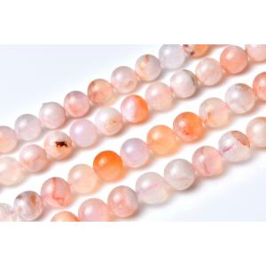 チェリーブロッサムアゲート 桜瑪瑙 8mm 1連（約38cm）_R5815-8