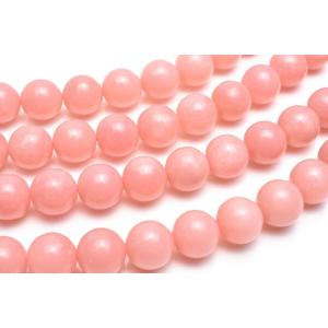 ピンクタルク(ソープストーン)　10mm　１連（約38cm）_R5956-10