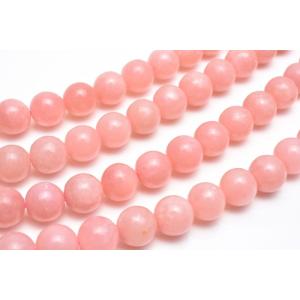 ピンクタルク(ソープストーン)　6mm　１連（約38cm）_R5956-6