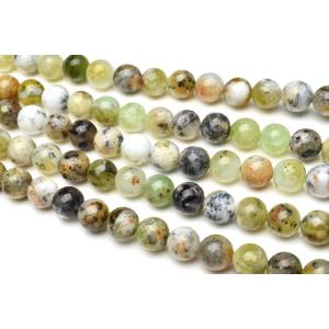 希少 グリーンオパール　8.5mm　１連（約38cm）_R5961-85