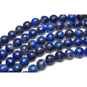 天然色 ラピスラズリ　12mm　128面カット １連（約38cm）_R5963-12