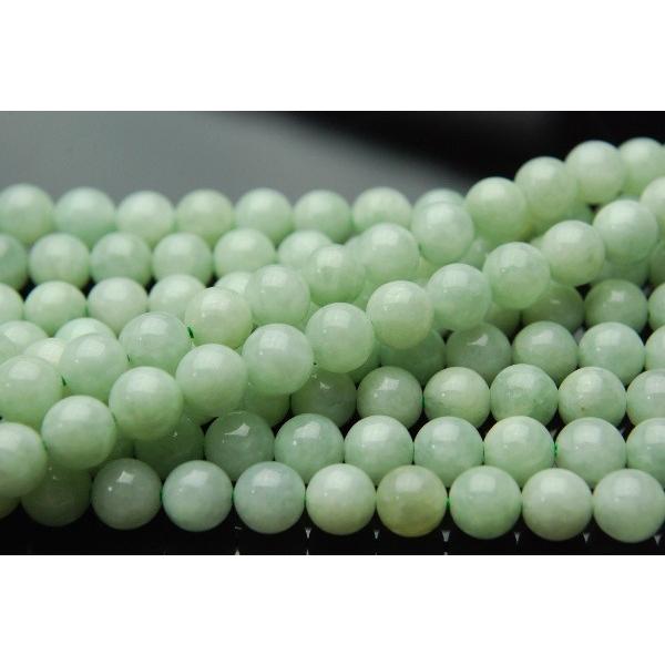 ビルマ翡翠(硬玉ジェダイト)AA 6mm １連（約38cm）_R602