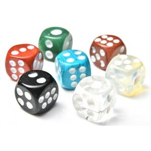 選べる7種類！ 天然石 サイコロ（ダイス）　15mm　_T12_op　
