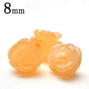 アラゴナイト 薔薇カット　8mm　粒売り_T392-8｜latelier