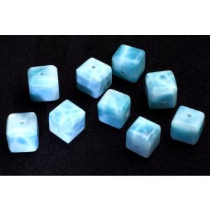 超極上品！！SA級 ラリマー 14.5mm 高級 粒売り (貫通穴) ビーズ 1個